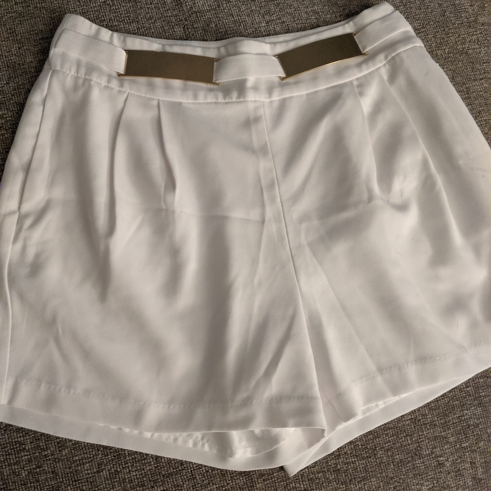 Women's white shorts